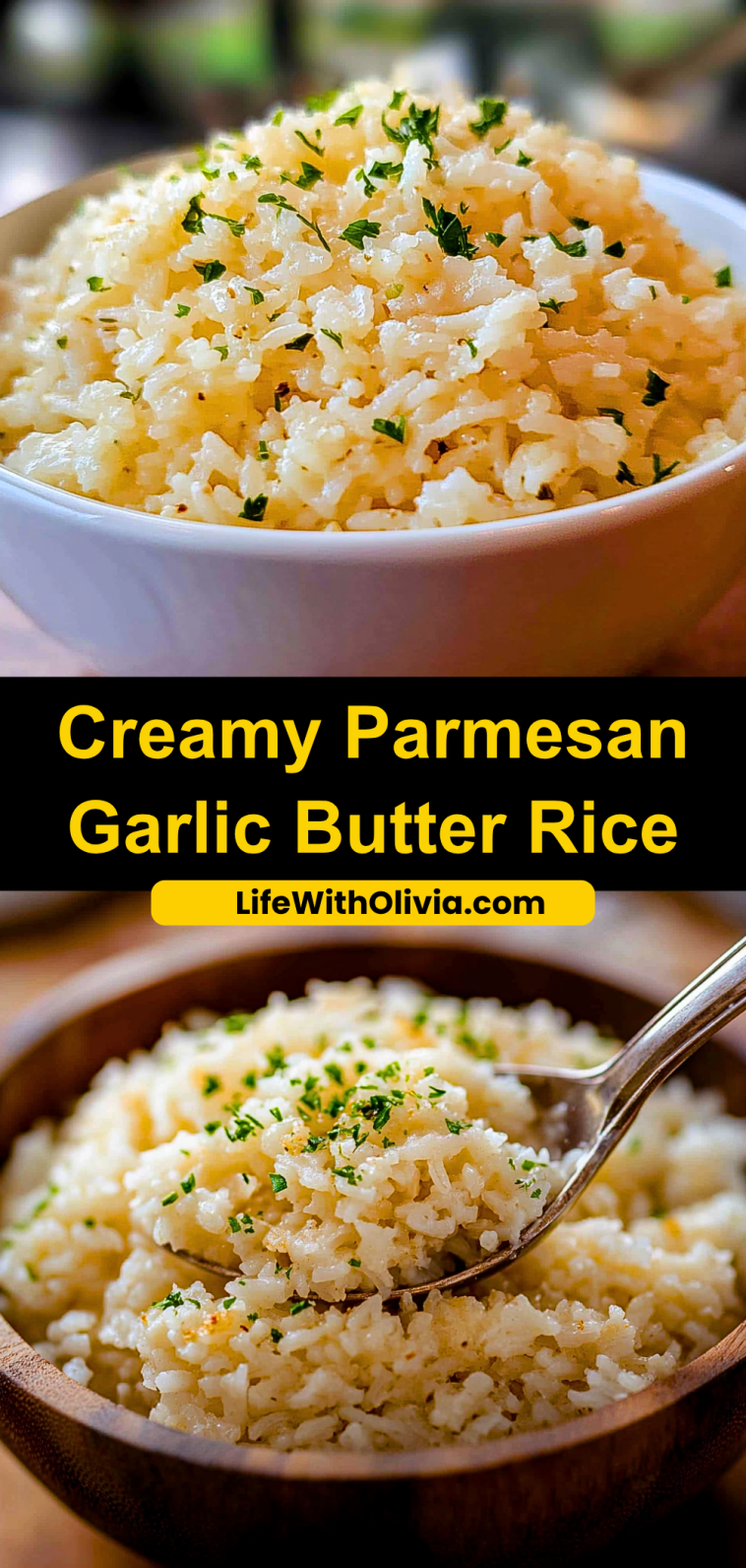 Creamy Parmesan Garlic Butter Rice