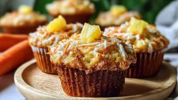 Tasty Hawaiian Pineapple Carrot Muffins