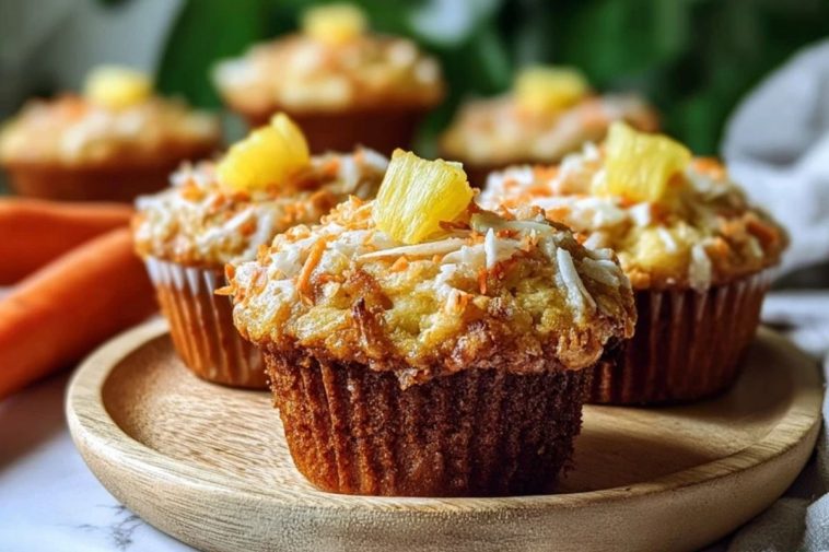 Tasty Hawaiian Pineapple Carrot Muffins