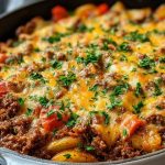 One-Pan Hobo Casserole with Ground Beef & Veggies