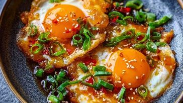 Spicy Sweet and Sour Fried Eggs