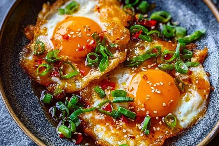 Spicy Sweet and Sour Fried Eggs