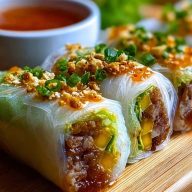 Big Mac-Inspired Rice Paper Rolls