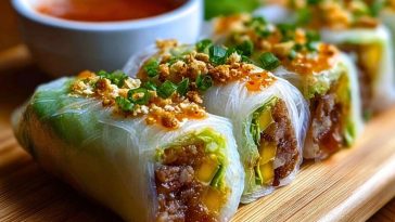 Big Mac-Inspired Rice Paper Rolls