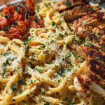 Creamy Cajun Chicken Pasta with Parmesan, Garlic, and Mozzarella