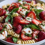 Fresh Strawberry Caprese Pasta Salad