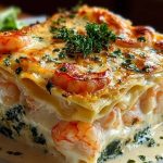 Garlic Butter Shrimp Scampi Lasagna