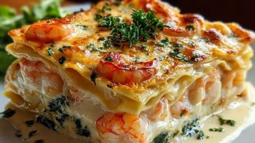 Garlic Butter Shrimp Scampi Lasagna
