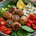 Quick & Healthy Mediterranean Turkey Meatball Bowl