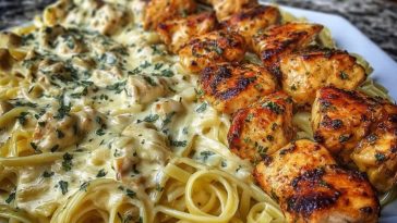 Cajun Garlic Butter Chicken Linguine in Creamy Parmesan Sauce