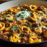 Cheesy Beef Enchilada Tortellini