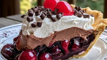 Chocolate Cherry Cream Pie