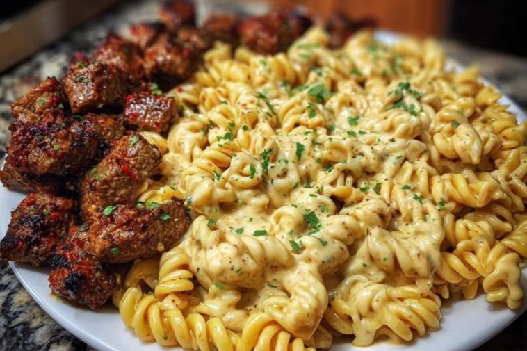 Creamy Cajun Beef and Rotini Delight