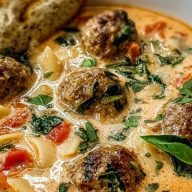 Creamy Italian Meatball Soup