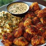 Crispy Parmesan Chicken Bites with Smoky Cajun Alfredo Gemelli