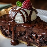 Decadent Hot Fudge Pie