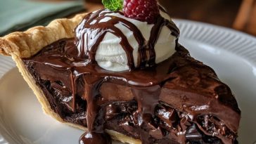 Decadent Hot Fudge Pie