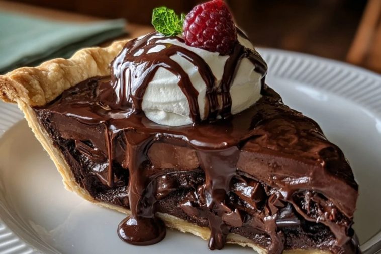 Decadent Hot Fudge Pie