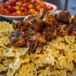 Easy Creamy Velveeta Chicken Bowtie Pasta with Garlic Mozzarella Sauce