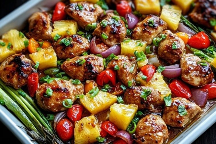 Hawaiian-Chicken-Sheet-Pan