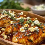 Hot Honey Infused Feta Chicken