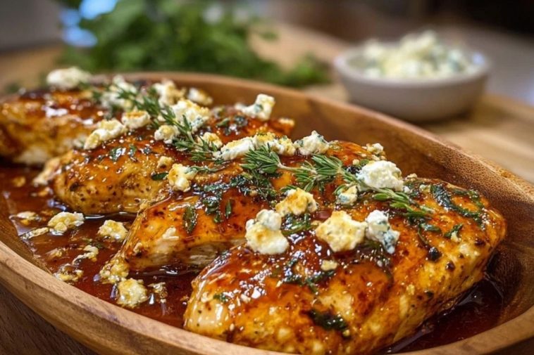 Hot Honey Infused Feta Chicken