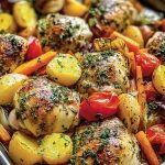 Insanely Good One-Pan Herb Chicken & Roasted Veggie Bake