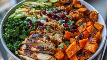 Loaded Grilled Chicken & Sweet Potato Power Bowl