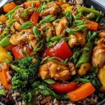 Next-Level Teriyaki Chicken Stir-Fry with Rainbow Veggies & Wild Rice