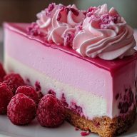 Pink Velvet Raspberry Cheesecake