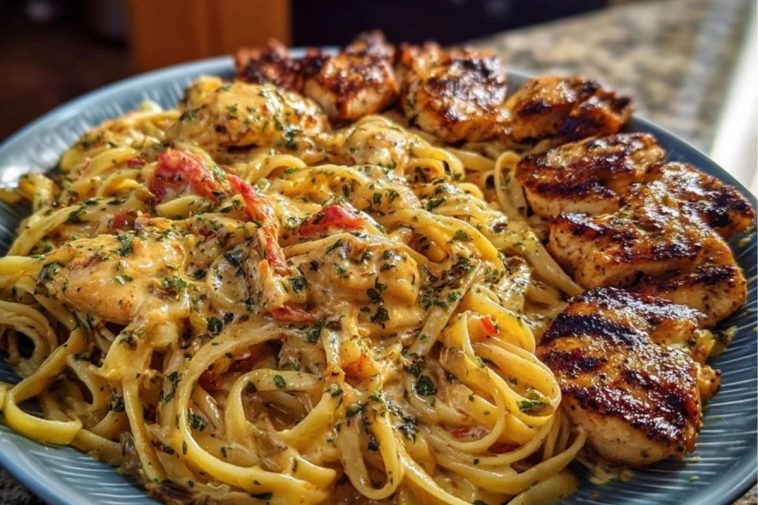 Velveeta Chicken Linguine with Spicy Cajun Alfredo