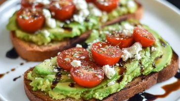 Avocado Toast with Feta & Cherry Tomatoes