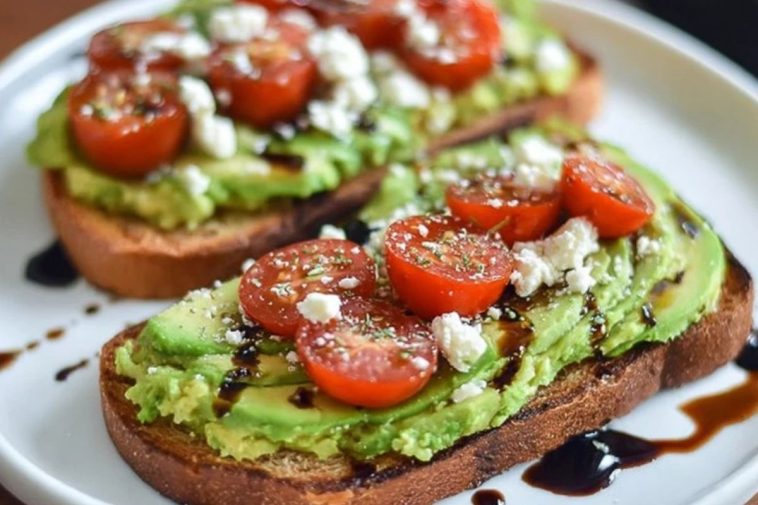 Avocado Toast with Feta & Cherry Tomatoes