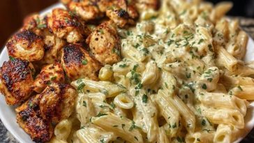 Cajun Garlic Butter Chicken Penne in Creamy Parmesan Sauce