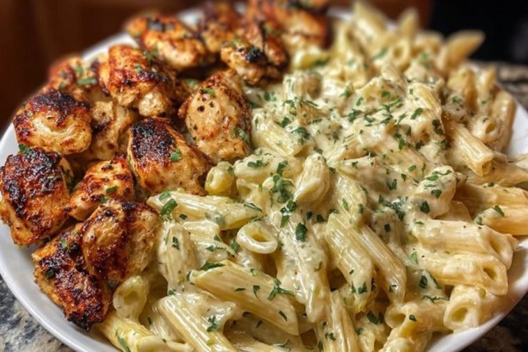 Cajun Garlic Butter Chicken Penne in Creamy Parmesan Sauce