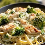Creamy Chicken Broccoli Alfredo Pasta