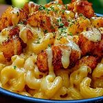 Creamy Honey Pepper Chicken Mac and Cheese Delight