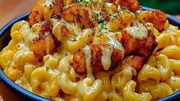 Creamy Honey Pepper Chicken Mac and Cheese Delight