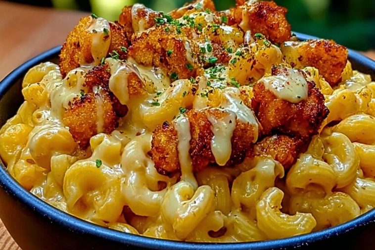 Creamy Honey Pepper Chicken Mac and Cheese Delight