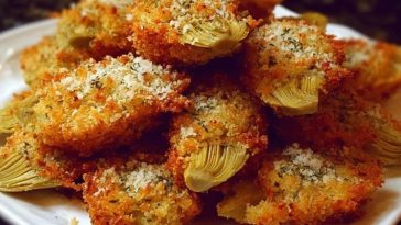 Crispy Parmesan Artichoke Hearts