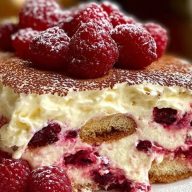 Delectable Raspberry Tiramisu Delight