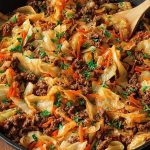 Easy Ground Beef and Cabbage Skillet Dinner