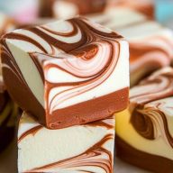 Easy Marshmallow Swirl Fudge