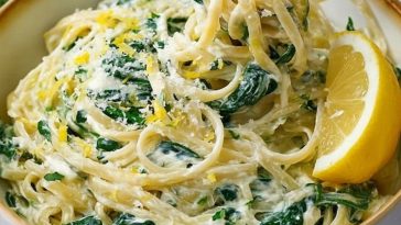 Fresh & Zesty Lemon Ricotta Spinach Pasta