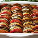 Healthy Baked Ratatouille Zucchini, Tomato & Eggplant Medley
