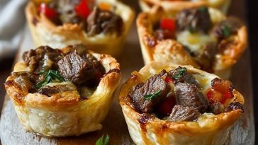 Mini Steak and Cheese Cups