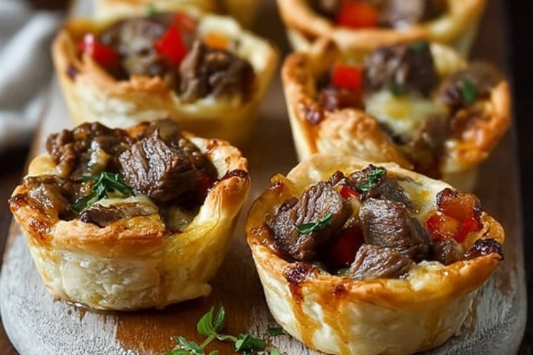 Mini Steak and Cheese Cups