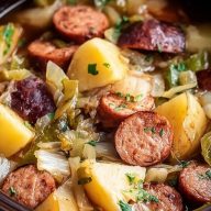 Slow Cooker Kielbasa with Cabbage and Potatoes