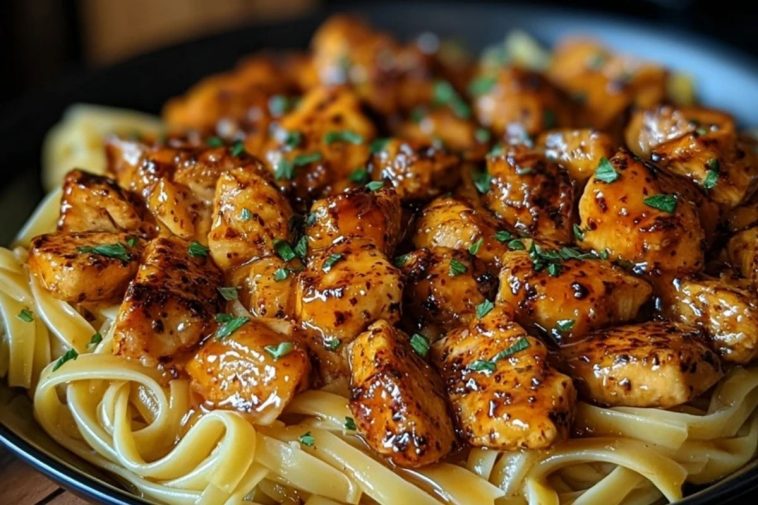 Spicy Cajun Honey Butter Chicken & Pasta