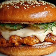 Spicy Chicken Sandwich with Creamy Homemade Sauce